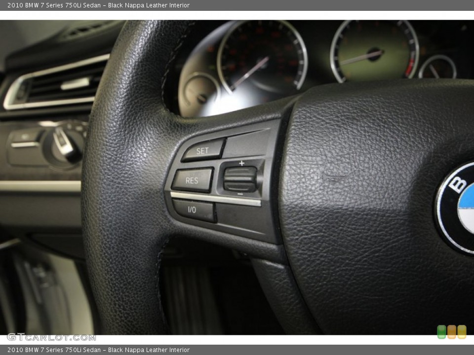 Black Nappa Leather Interior Controls for the 2010 BMW 7 Series 750Li Sedan #78001445