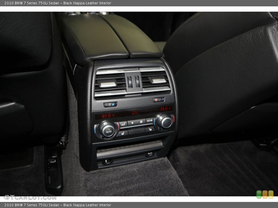 Black Nappa Leather Interior Controls for the 2010 BMW 7 Series 750Li Sedan #78001547