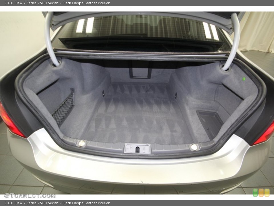 Black Nappa Leather Interior Trunk for the 2010 BMW 7 Series 750Li Sedan #78001607