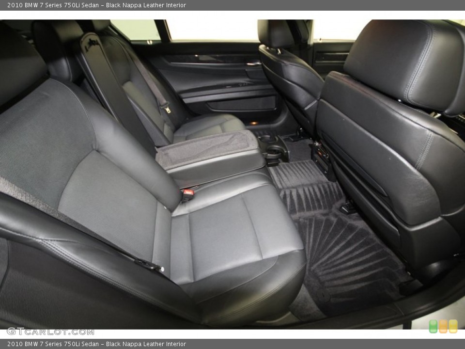 Black Nappa Leather Interior Rear Seat for the 2010 BMW 7 Series 750Li Sedan #78001640