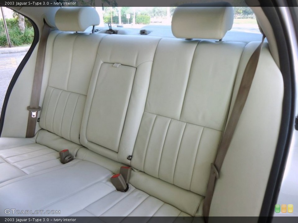 Ivory Interior Rear Seat for the 2003 Jaguar S-Type 3.0 #78001710