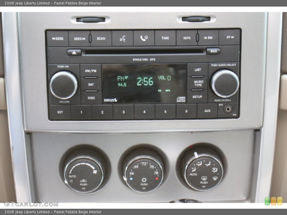 Pastel Pebble Beige Interior Controls for the 2008 Jeep Liberty Limited #78003680