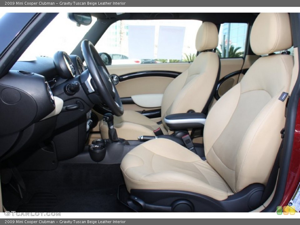 Gravity Tuscan Beige Leather Interior Photo for the 2009 Mini Cooper Clubman #78004067