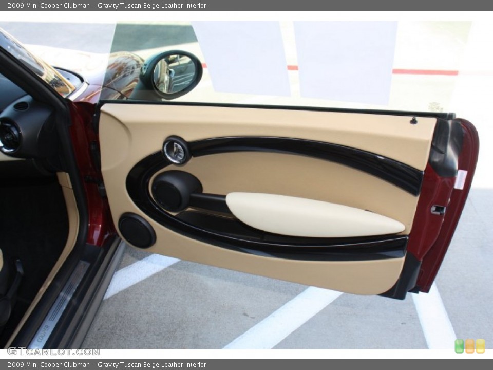 Gravity Tuscan Beige Leather Interior Door Panel for the 2009 Mini Cooper Clubman #78004136