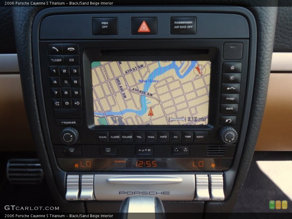Black/Sand Beige Interior Navigation for the 2006 Porsche Cayenne S Titanium #78006945