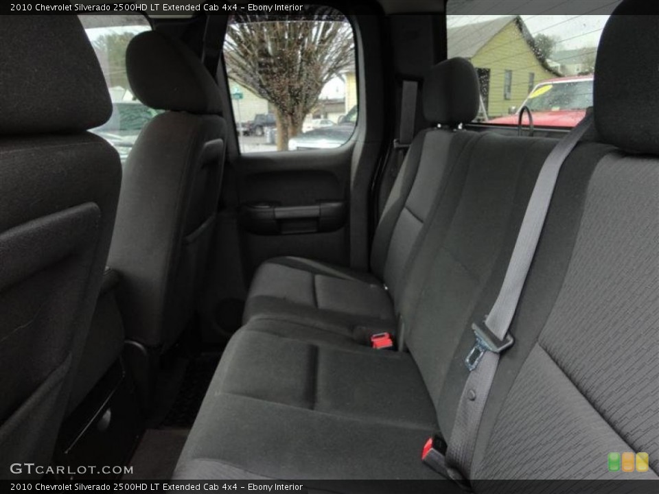 Ebony Interior Rear Seat for the 2010 Chevrolet Silverado 2500HD LT Extended Cab 4x4 #78007147