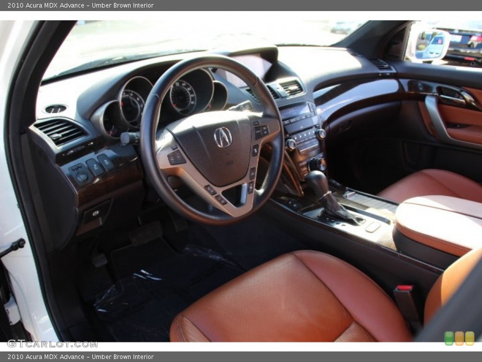 Umber Brown 2010 Acura MDX Interiors