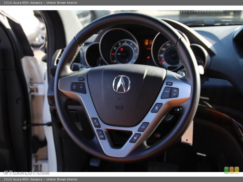 Umber Brown Interior Steering Wheel for the 2010 Acura MDX Advance #78007487