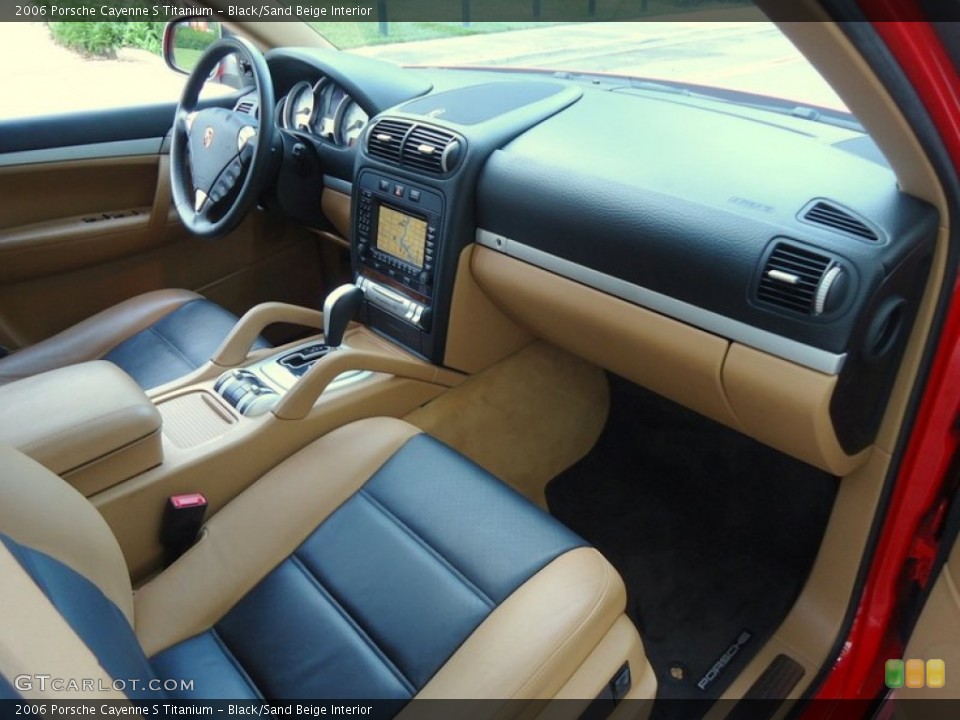 Black/Sand Beige Interior Dashboard for the 2006 Porsche Cayenne S Titanium #78007677