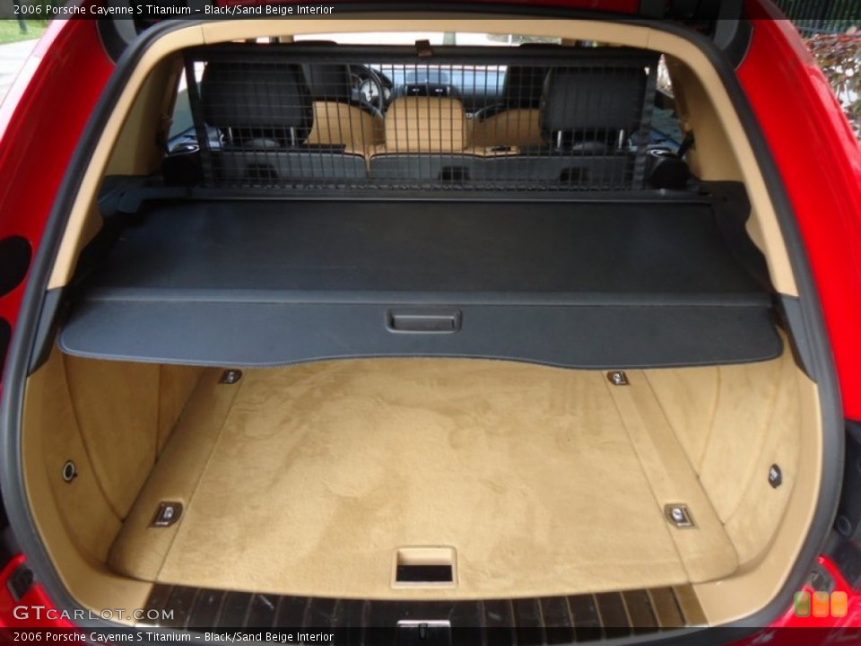 Black/Sand Beige Interior Trunk for the 2006 Porsche Cayenne S Titanium #78007973