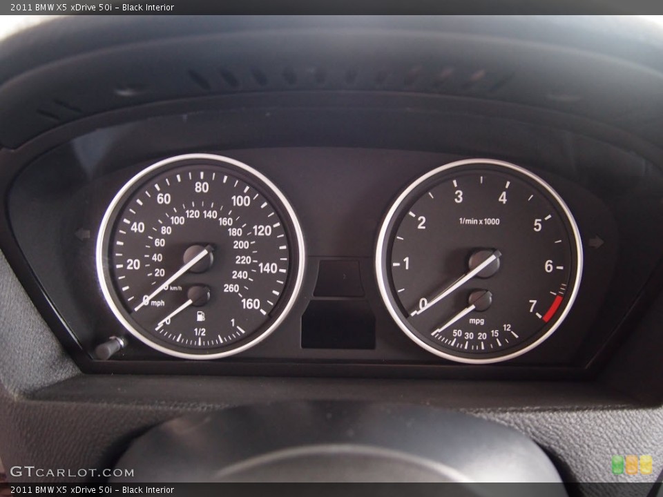 Black Interior Gauges for the 2011 BMW X5 xDrive 50i #78008087