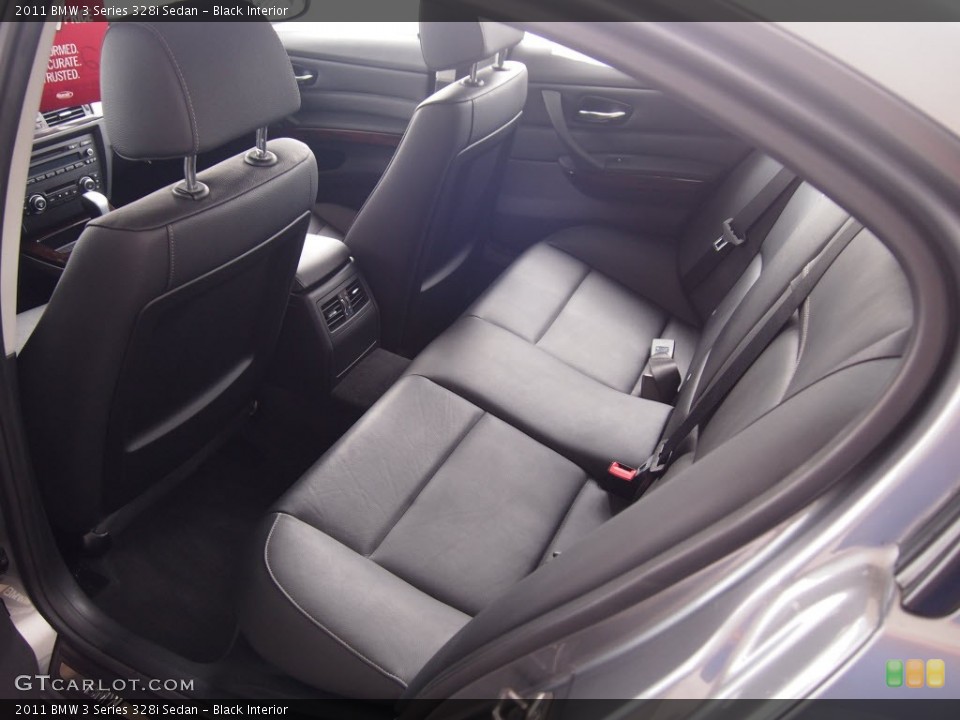 Black Interior Rear Seat for the 2011 BMW 3 Series 328i Sedan #78008480