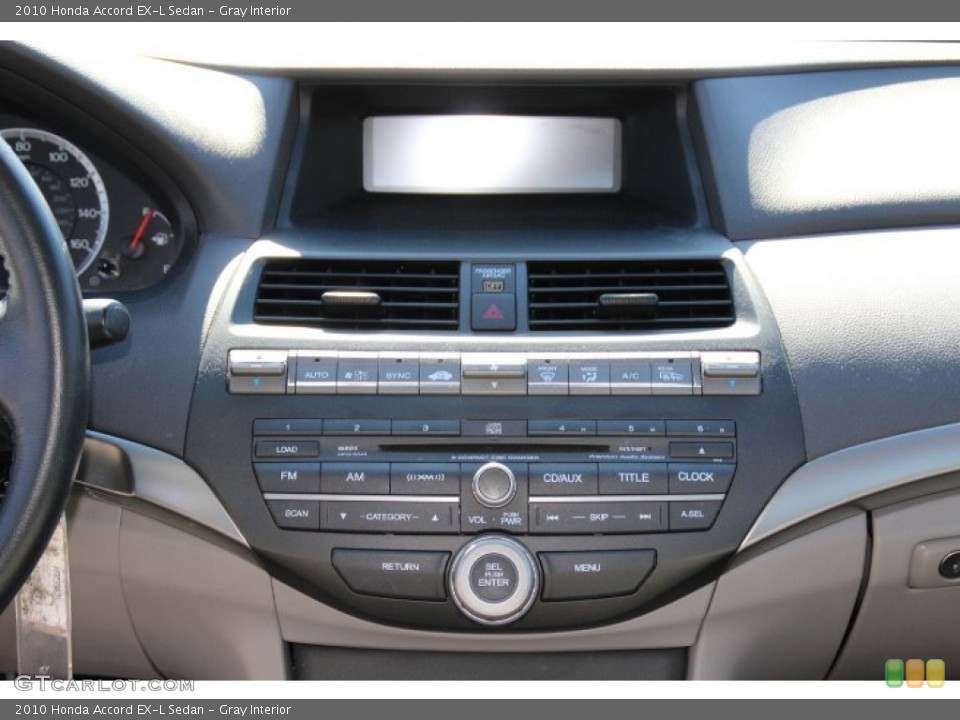 Gray Interior Controls for the 2010 Honda Accord EX-L Sedan #78010236