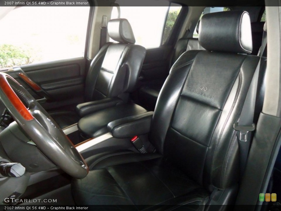 Graphite Black Interior Photo for the 2007 Infiniti QX 56 4WD #78010654
