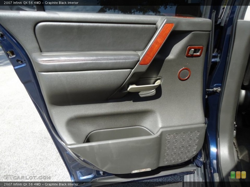 Graphite Black Interior Door Panel for the 2007 Infiniti QX 56 4WD #78011084