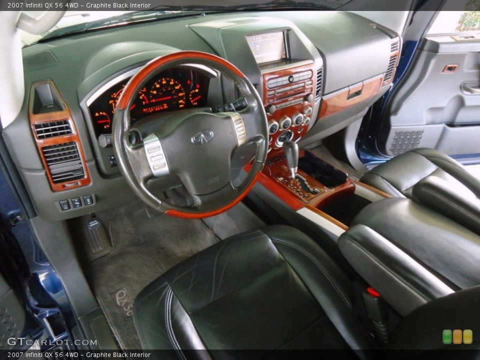 Graphite Black Interior Photo for the 2007 Infiniti QX 56 4WD #78011296