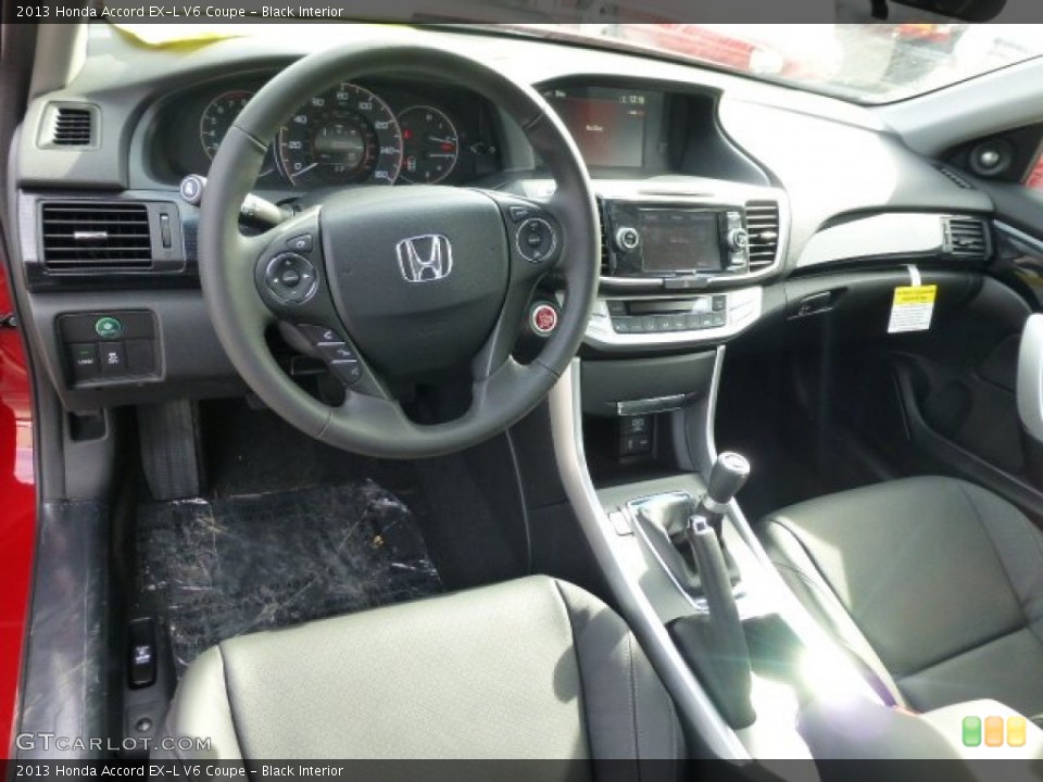 Black Interior Photo for the 2013 Honda Accord EX-L V6 Coupe #78011498