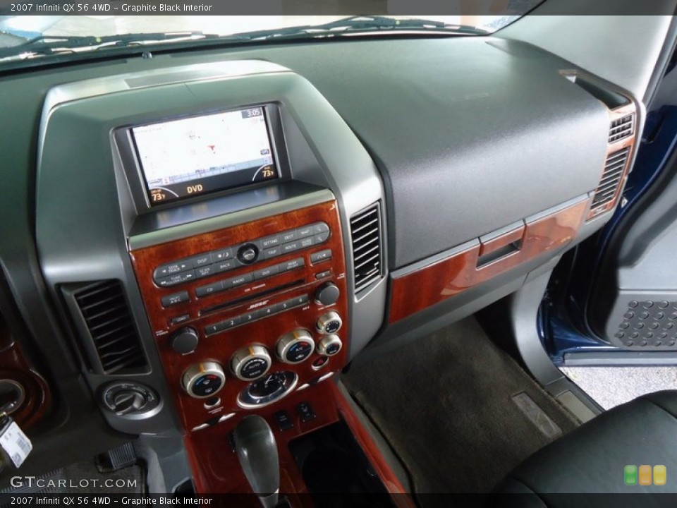 Graphite Black Interior Dashboard for the 2007 Infiniti QX 56 4WD #78011571