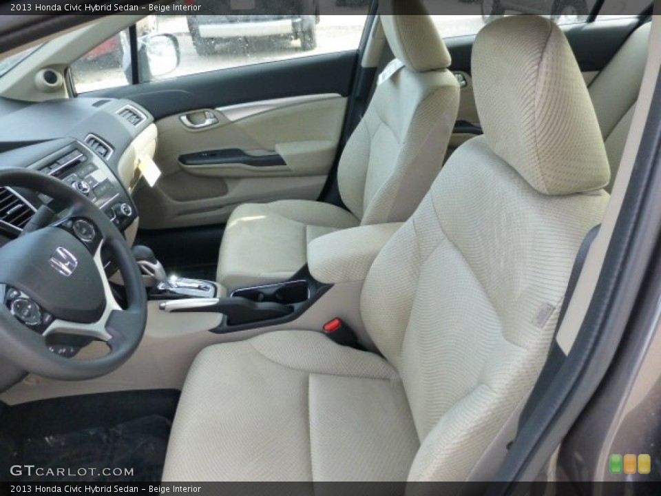 Beige Interior Photo for the 2013 Honda Civic Hybrid Sedan #78011680