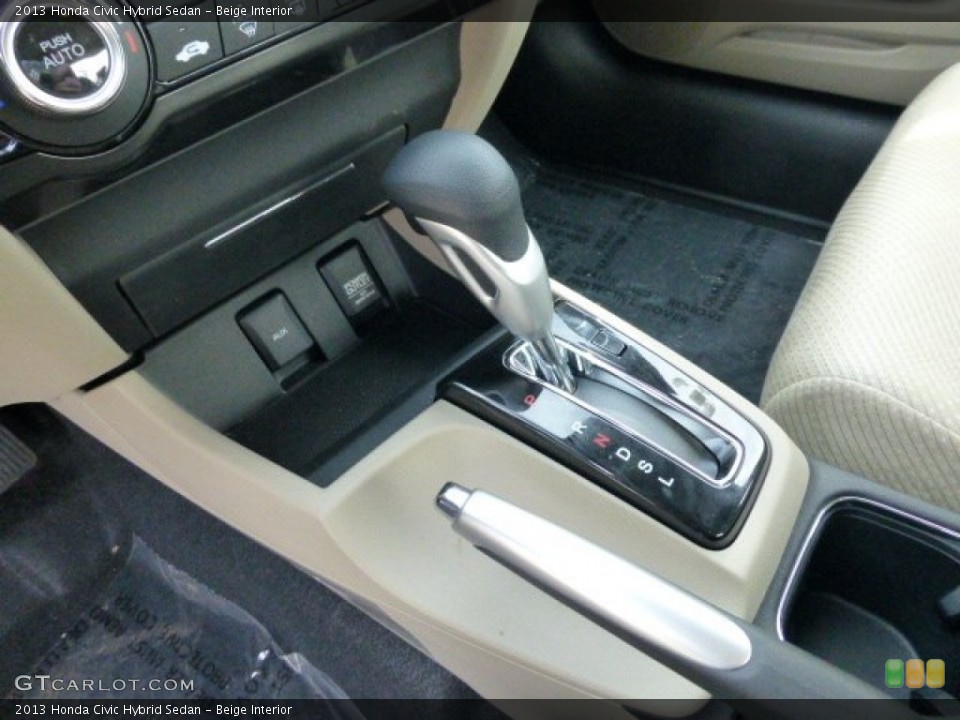 Beige Interior Transmission for the 2013 Honda Civic Hybrid Sedan #78011733