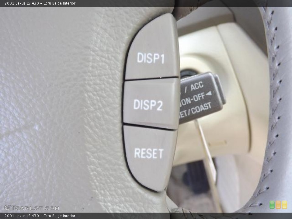 Ecru Beige Interior Controls for the 2001 Lexus LS 430 #78011748