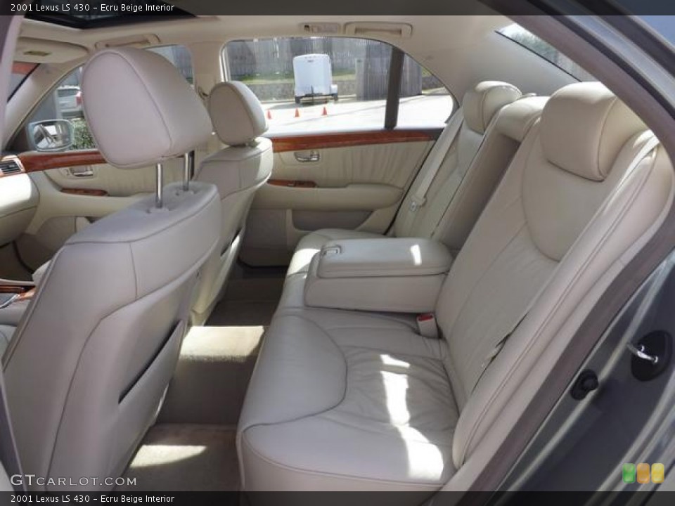 Ecru Beige Interior Rear Seat for the 2001 Lexus LS 430 #78011882