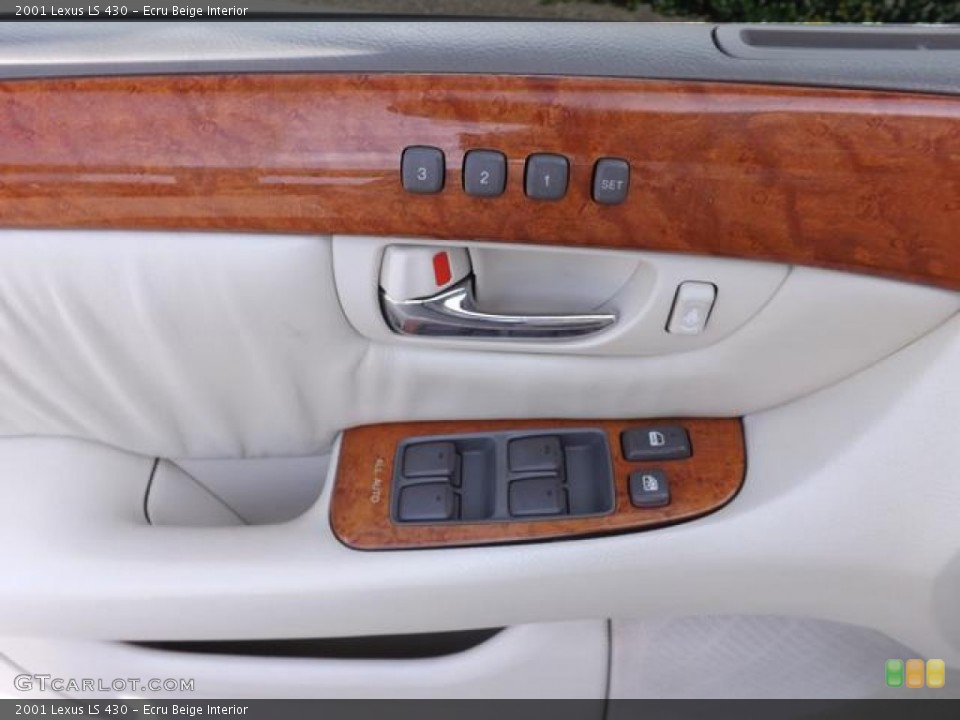 Ecru Beige Interior Controls for the 2001 Lexus LS 430 #78011902