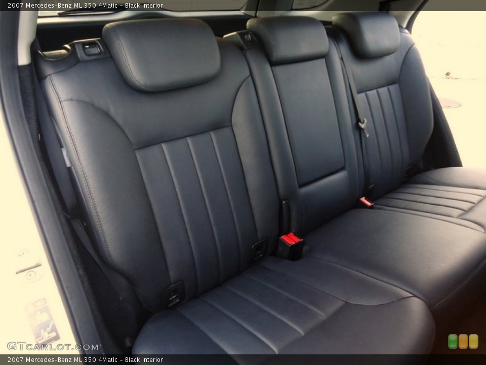 Black Interior Rear Seat for the 2007 Mercedes-Benz ML 350 4Matic #78014237