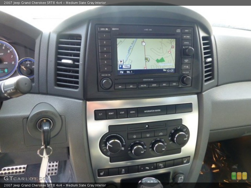 Medium Slate Gray Interior Controls for the 2007 Jeep Grand Cherokee SRT8 4x4 #78014384