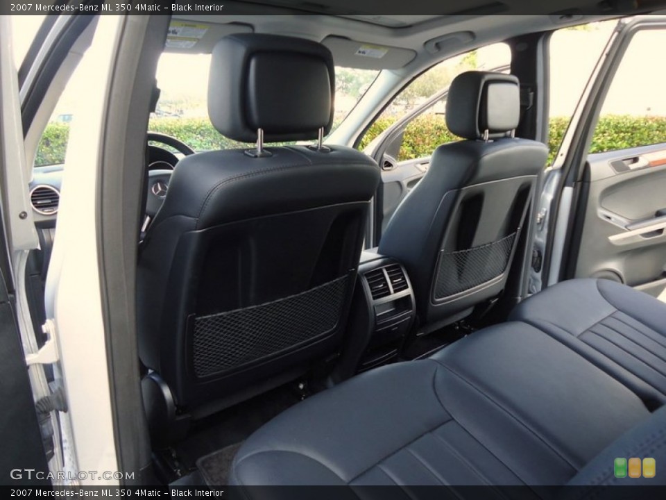 Black Interior Rear Seat for the 2007 Mercedes-Benz ML 350 4Matic #78014854