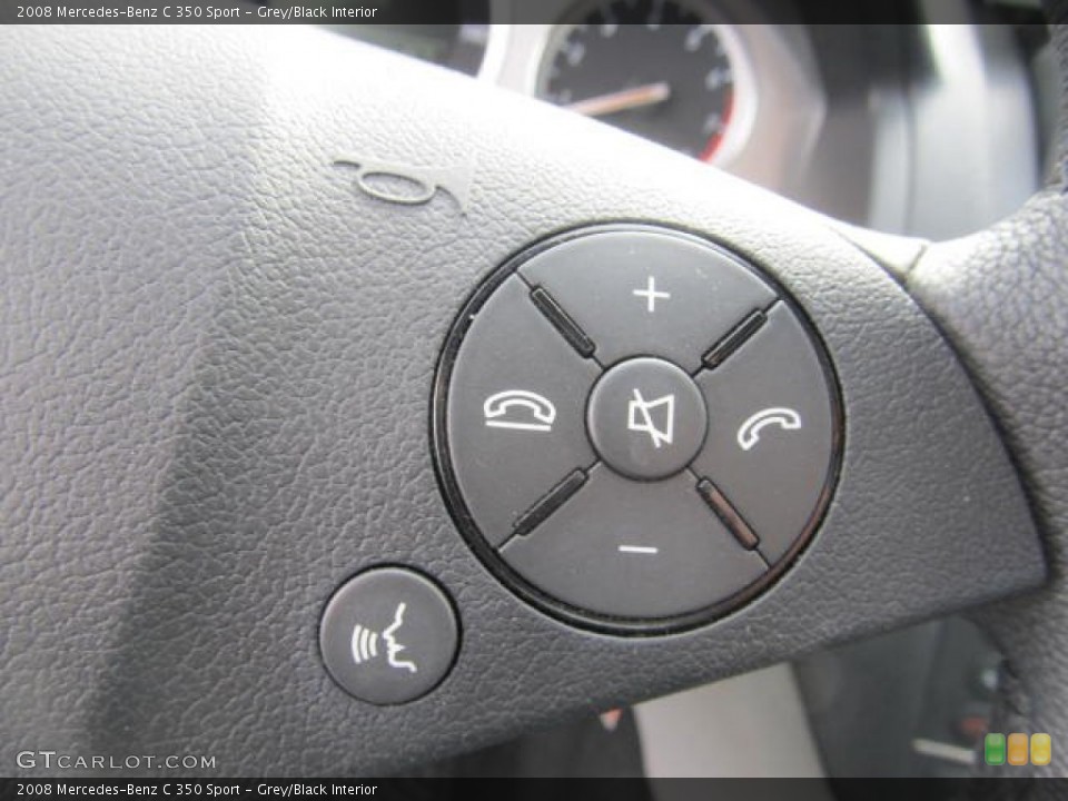 Grey/Black Interior Controls for the 2008 Mercedes-Benz C 350 Sport #78016673