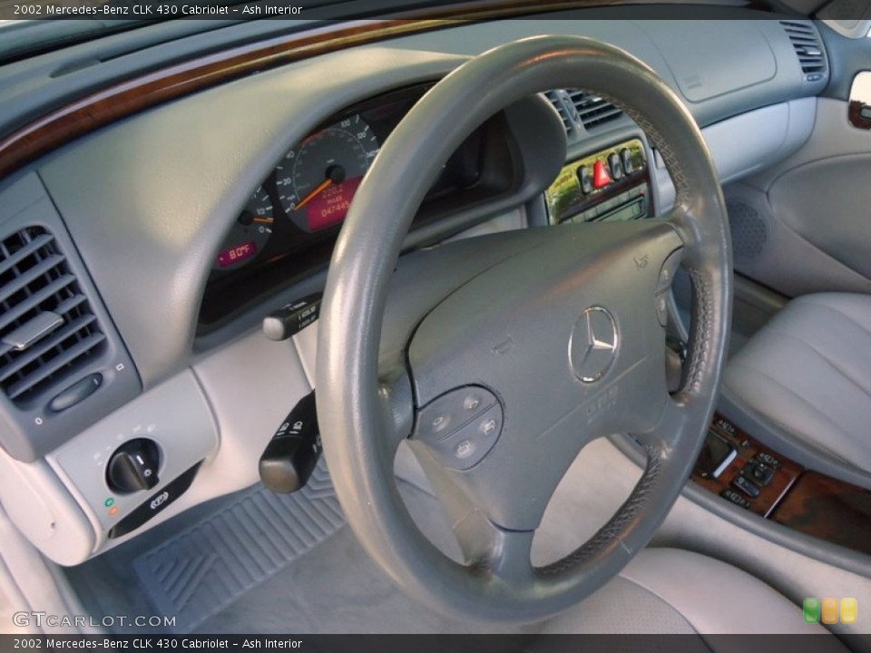 Ash Interior Steering Wheel for the 2002 Mercedes-Benz CLK 430 Cabriolet #78019370
