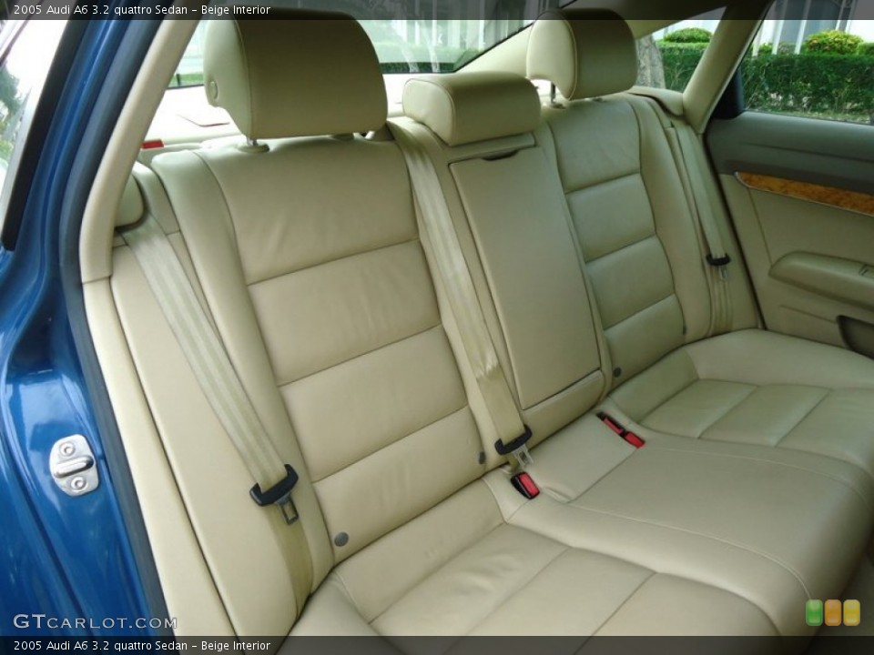 Beige Interior Rear Seat for the 2005 Audi A6 3.2 quattro Sedan #78019541