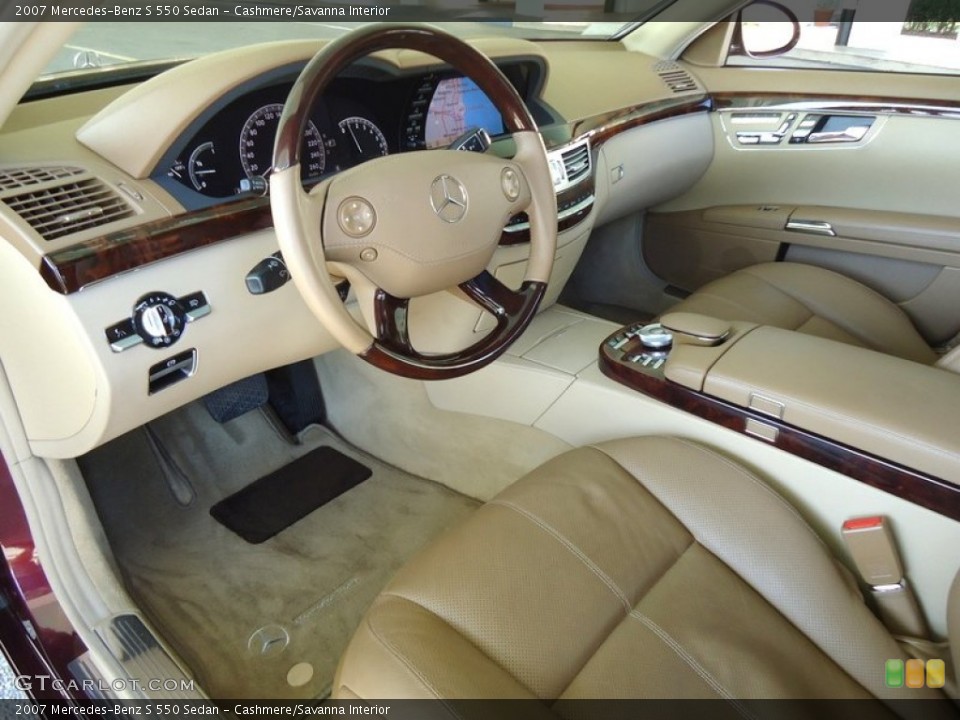 Cashmere/Savanna Interior Photo for the 2007 Mercedes-Benz S 550 Sedan #78020012