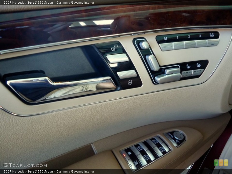 Cashmere/Savanna Interior Controls for the 2007 Mercedes-Benz S 550 Sedan #78020126