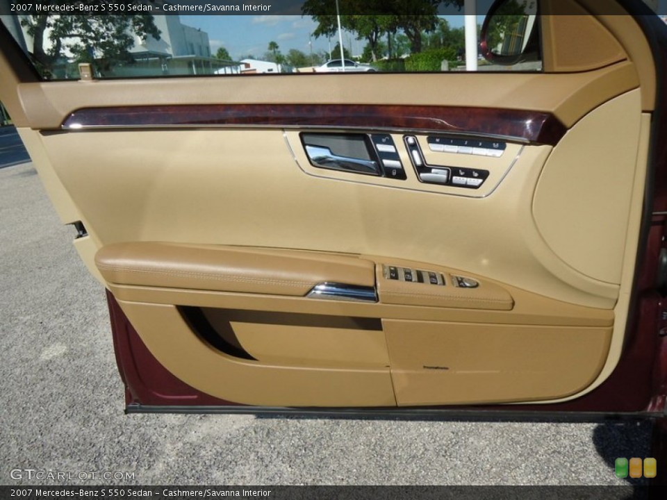 Cashmere/Savanna Interior Door Panel for the 2007 Mercedes-Benz S 550 Sedan #78020135