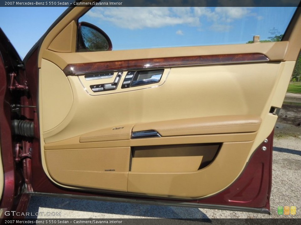 Cashmere/Savanna Interior Door Panel for the 2007 Mercedes-Benz S 550 Sedan #78020156