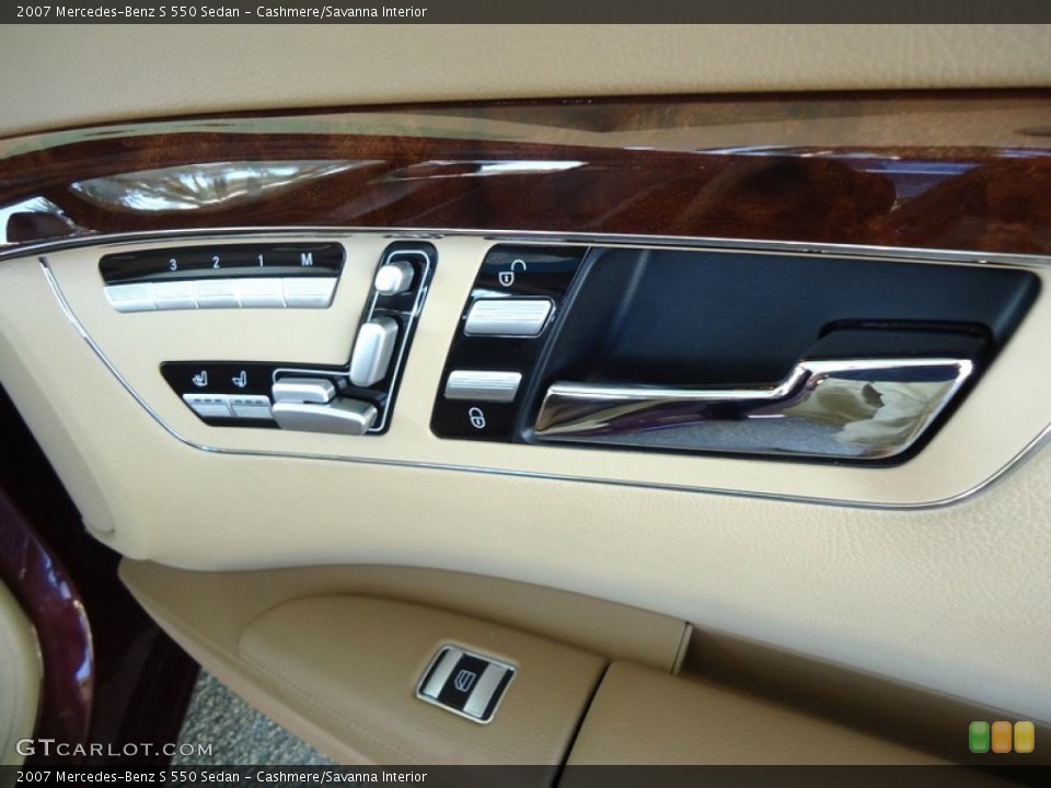 Cashmere/Savanna Interior Controls for the 2007 Mercedes-Benz S 550 Sedan #78020165