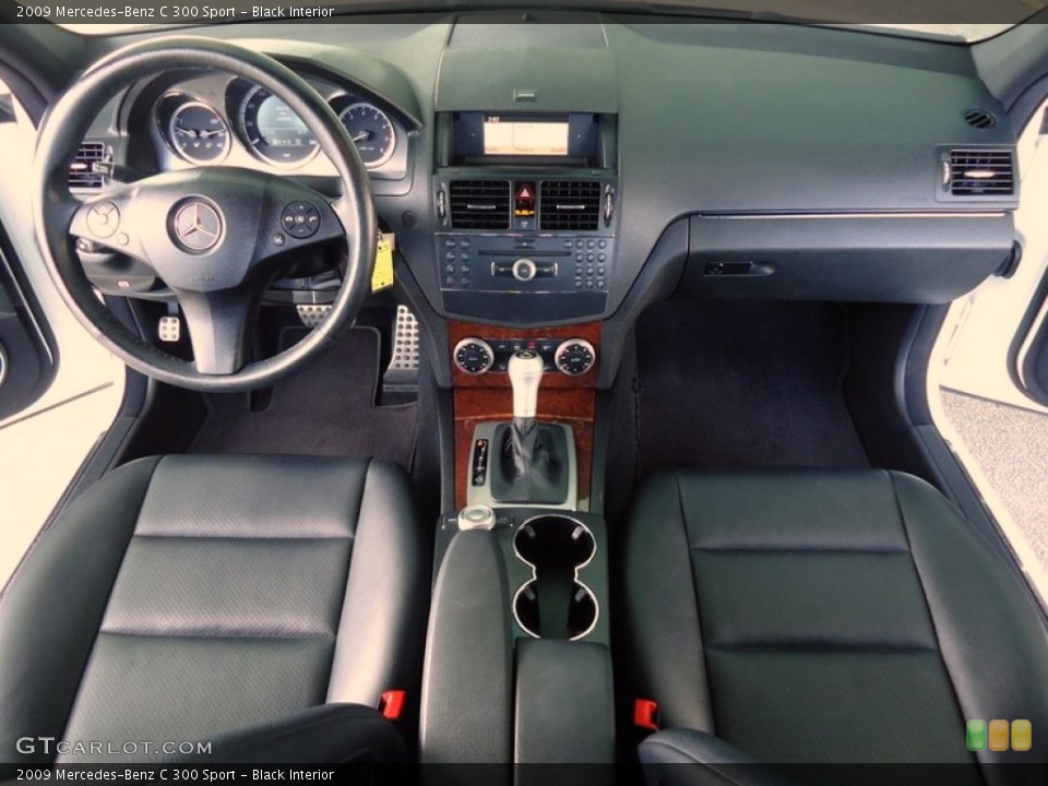 Black Interior Dashboard for the 2009 Mercedes-Benz C 300 Sport #78020267