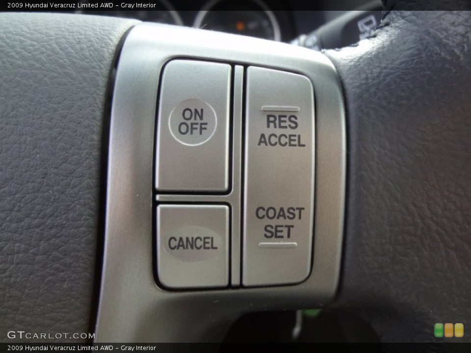Gray Interior Controls for the 2009 Hyundai Veracruz Limited AWD #78021138