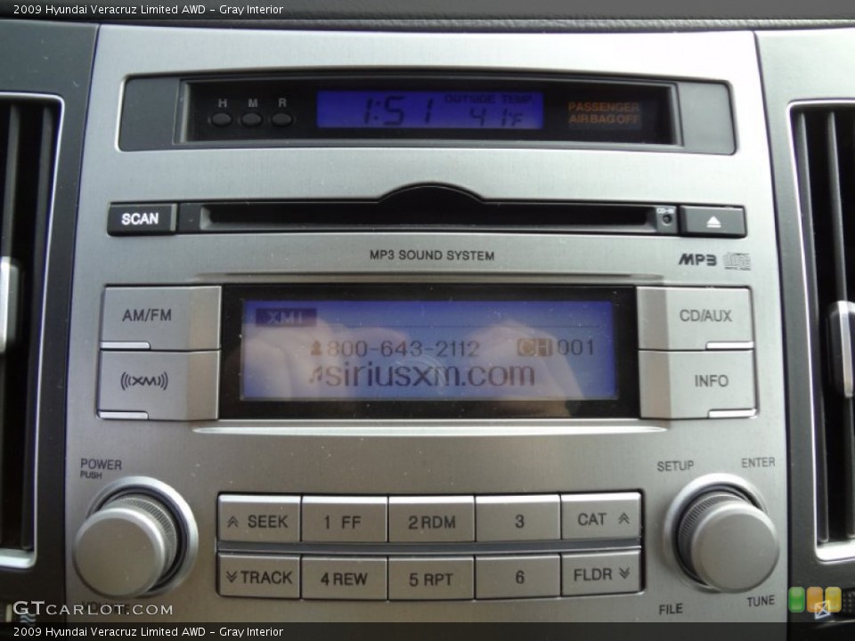 Gray Interior Audio System for the 2009 Hyundai Veracruz Limited AWD #78021147