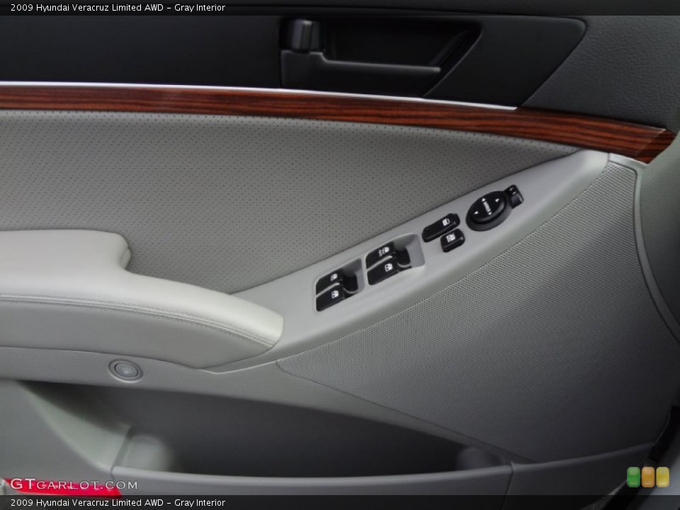 Gray Interior Controls for the 2009 Hyundai Veracruz Limited AWD #78021171