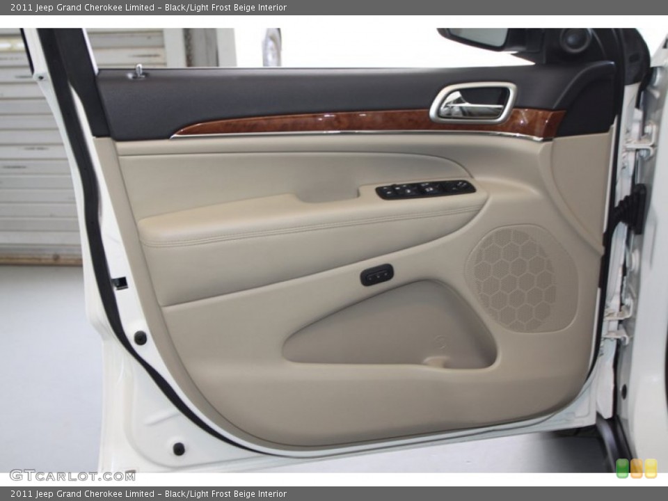 Black/Light Frost Beige Interior Door Panel for the 2011 Jeep Grand Cherokee Limited #78024010