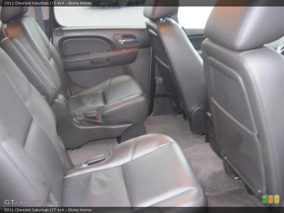 Ebony Interior Rear Seat for the 2011 Chevrolet Suburban LTZ 4x4 #78024607