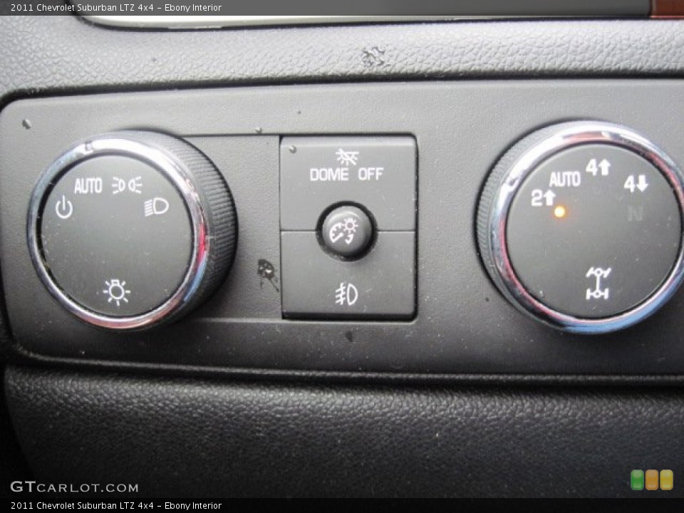 Ebony Interior Controls for the 2011 Chevrolet Suburban LTZ 4x4 #78024831