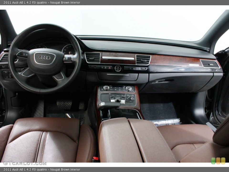 Nougat Brown Interior Dashboard for the 2011 Audi A8 L 4.2 FSI quattro #78024875