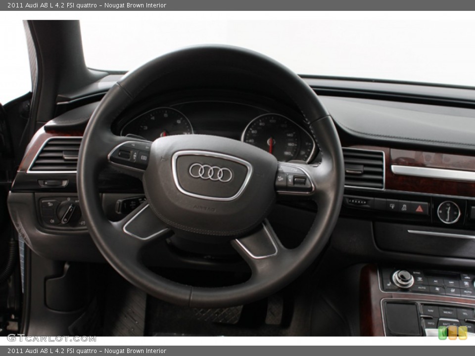 Nougat Brown Interior Steering Wheel for the 2011 Audi A8 L 4.2 FSI quattro #78024909