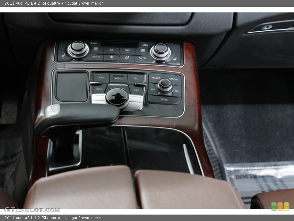 Nougat Brown Interior Controls for the 2011 Audi A8 L 4.2 FSI quattro #78025027