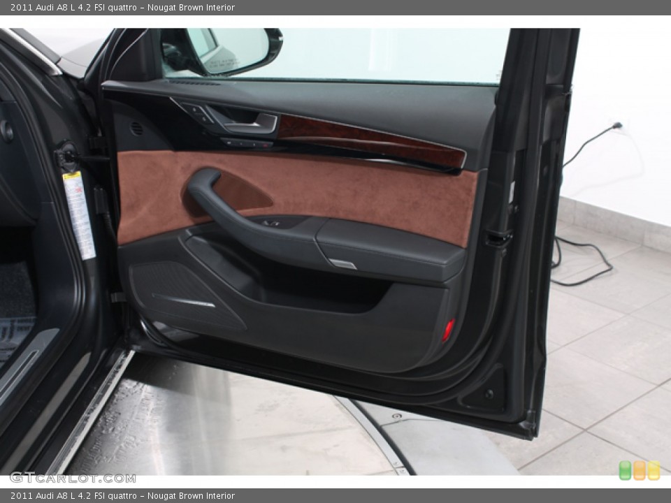 Nougat Brown Interior Door Panel for the 2011 Audi A8 L 4.2 FSI quattro #78025086