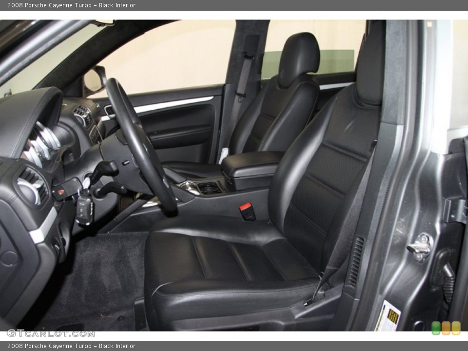 Black Interior Front Seat for the 2008 Porsche Cayenne Turbo #78025278